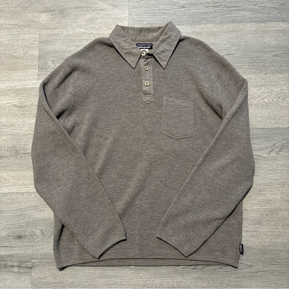 Patagonia Men’s Knit 100% Merino Wool Collared Shirt XL